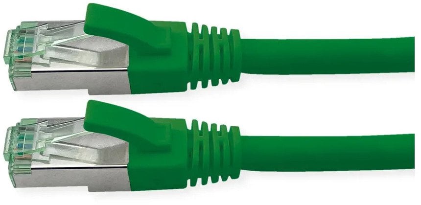 ROLINE RM S/FTP (PiMF) Patch Cord Cat.6A, zielony, 0,5 m