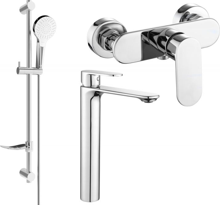 Mexen Mexen Milo DF05 zestaw prysznicowy, chrom - 71314DF05-00