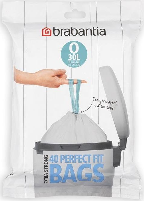 Brabantia Worki na śmieci rozmiar O 30l 40 sztuk 124846