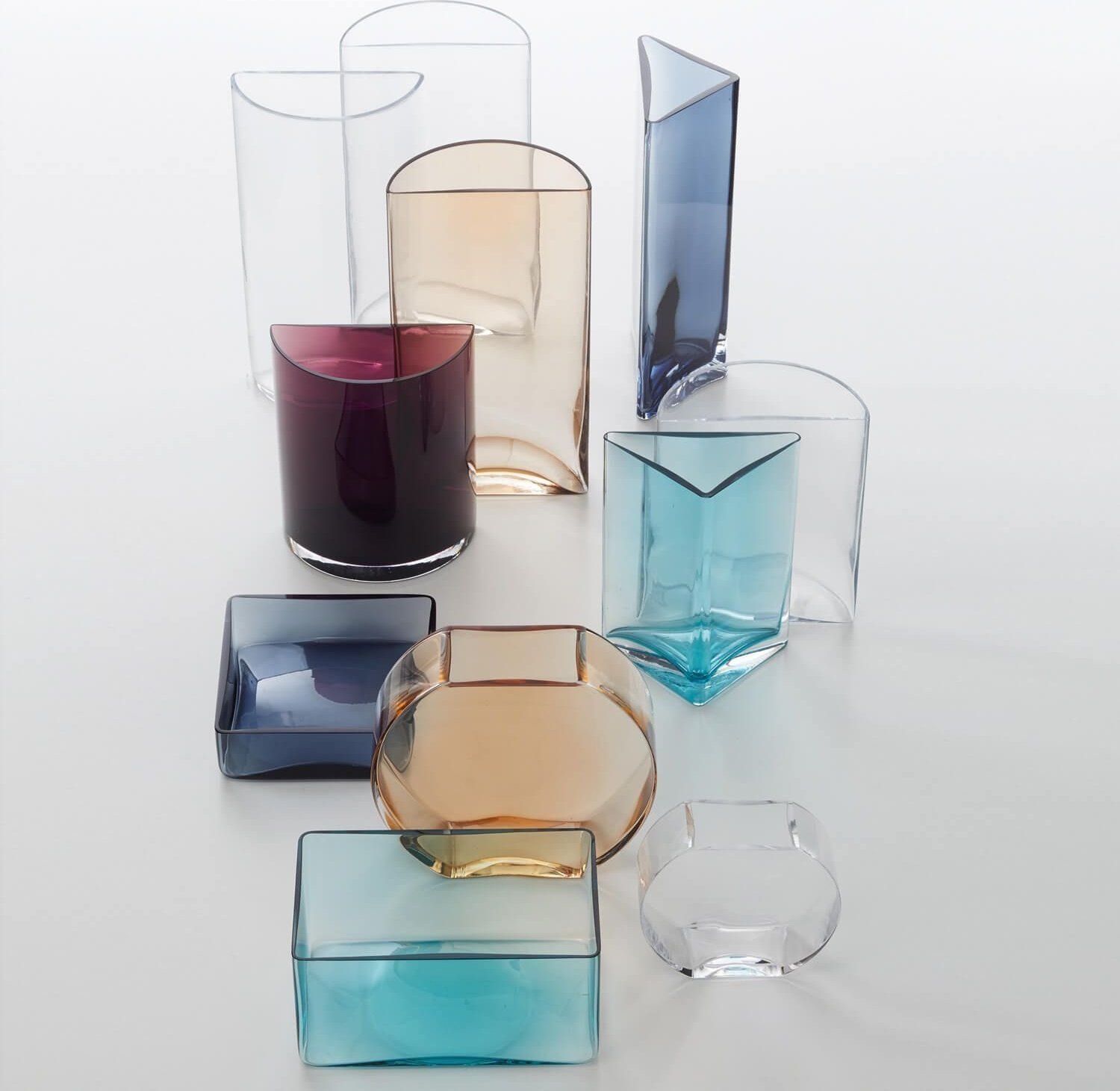 Leonardo Wazon trójkątny turkusowy 23cm CENTRO