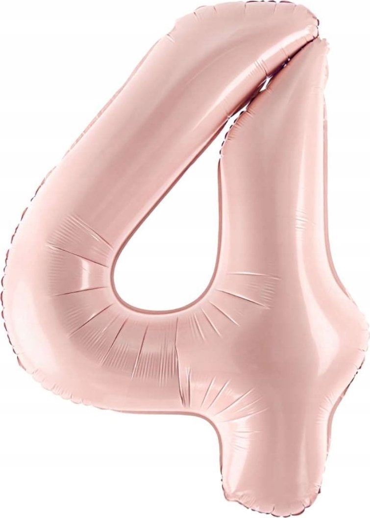 PartyDeco Balon foliowy 4 jasny różowy 72cm