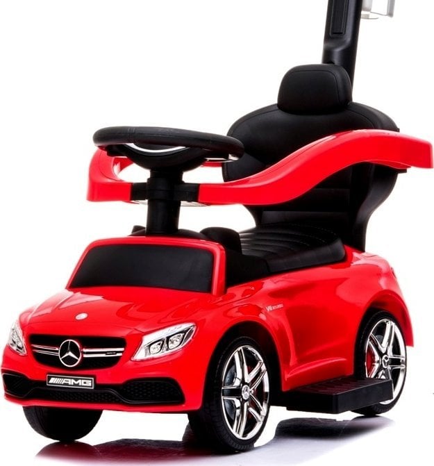 Mercedes Pchacz AMG c63 CZERWONY Jeździk, muzyka