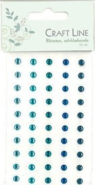 Vrige Rhinsten 5mm 50stk blå mix