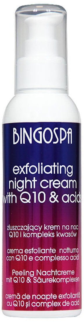 BINGOSPA Krem złuszczający na noc z koenzymem Q10 i kompleksem kwasów 135g