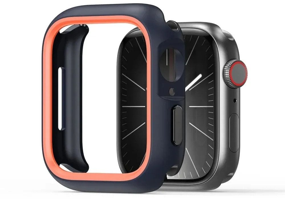 DUX DUCIS futerał BAMO do Apple Watch serii 10 46 mm czarno pomarańczowy