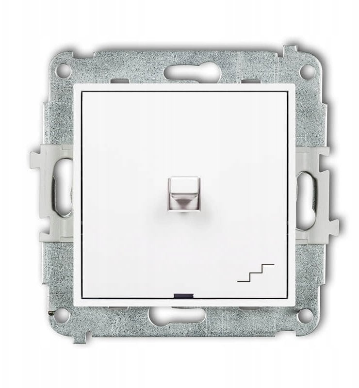 MINI Mechanizm łącznika schodowego w stylu amerykańskim biały mat 25MWPUS-3