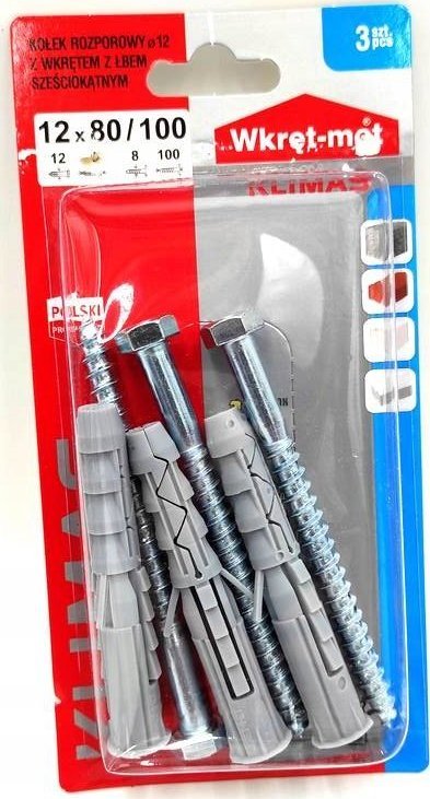 Wkręt-met BLI KOŁ.ROZ.Z ŁBEM SZEŚĆ. 12X100 kod:BK-