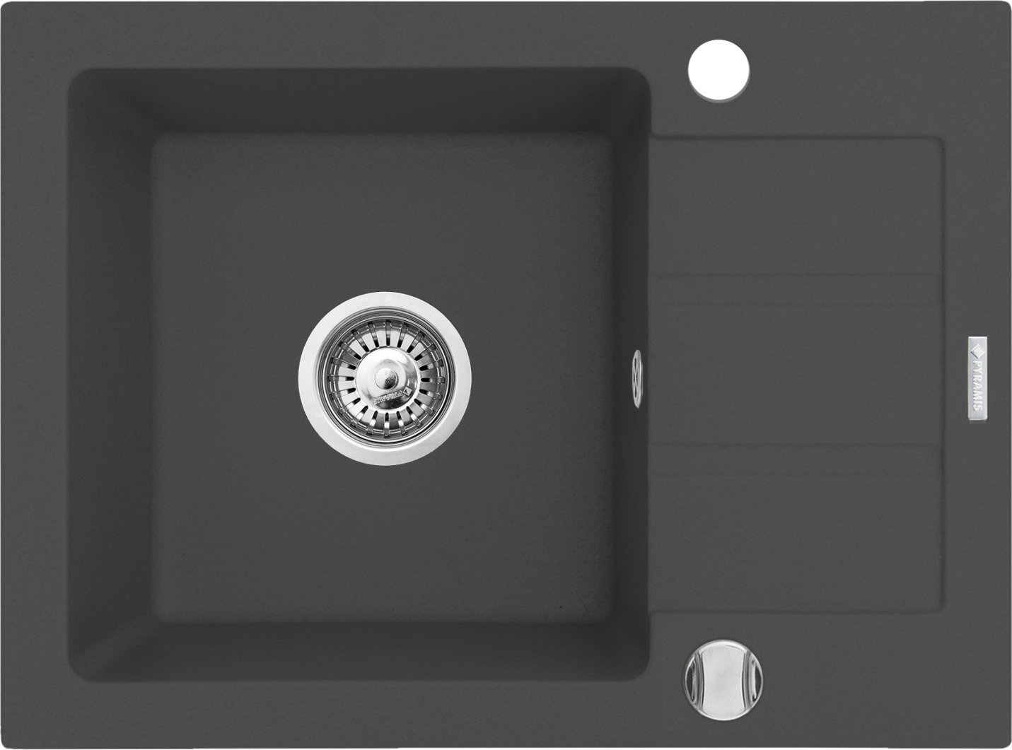Zlewozmywak Pyramis Zlew Pyramis NEXT 62x44 1B1D karbon 070165901