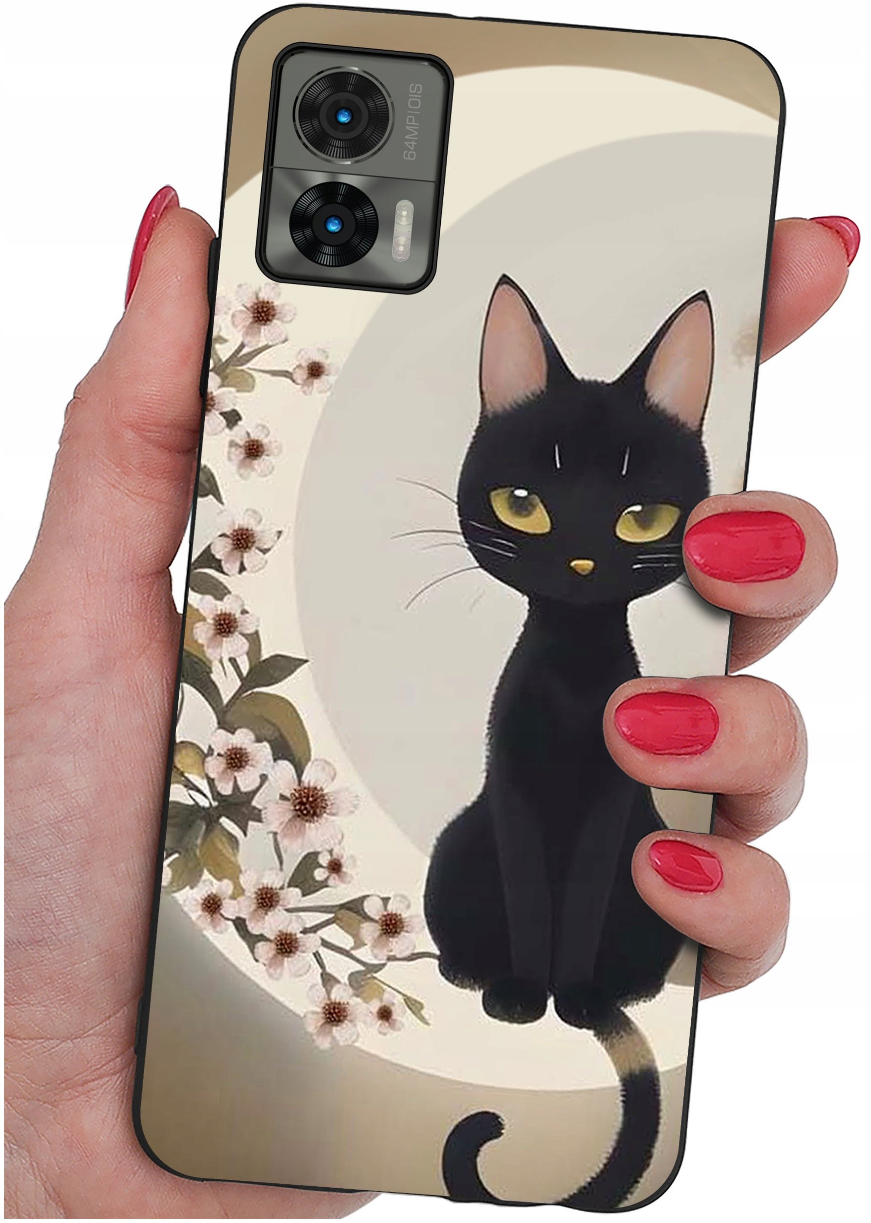 Etui do Motorola Moto Edge 30 Neo WZORY |SILIKONOWE MATT CASE + SZKŁO 9H