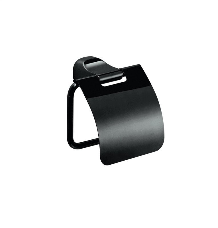 AMALFI TOILET PAPER HOLDER MATT BLACK