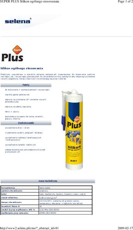 Tytan SILIKON SUPER PLUS 280ML BEZBARWNY