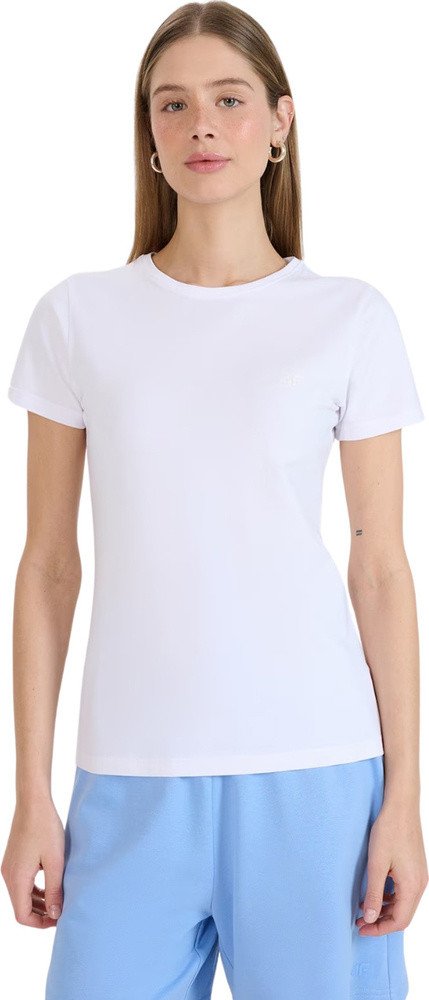 Koszulka damska 4F F2255 biała 4FWMM00TTSHF2255 10S XL