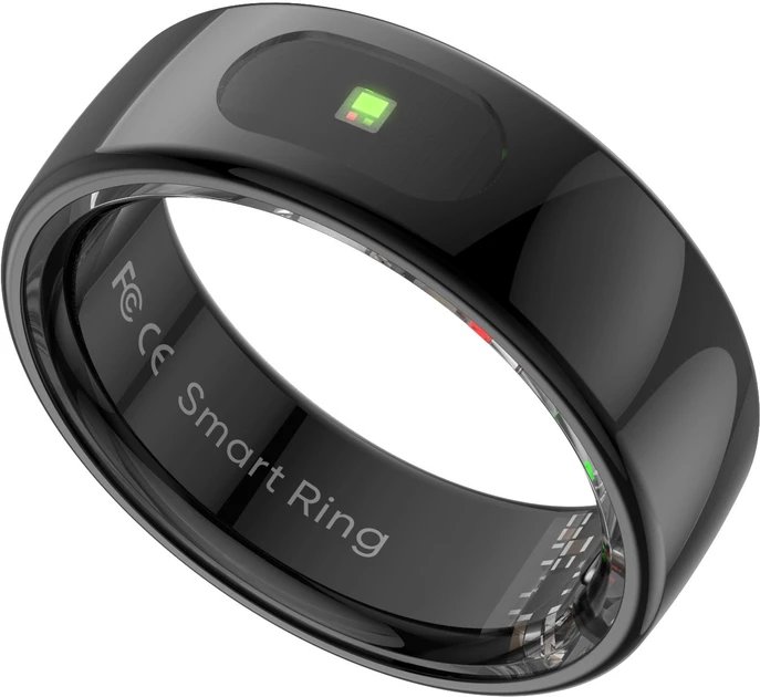 Smart RING PRO czarny, pomiar stresu, t�tno, monitorowanie snu, roz. 8, Powerton