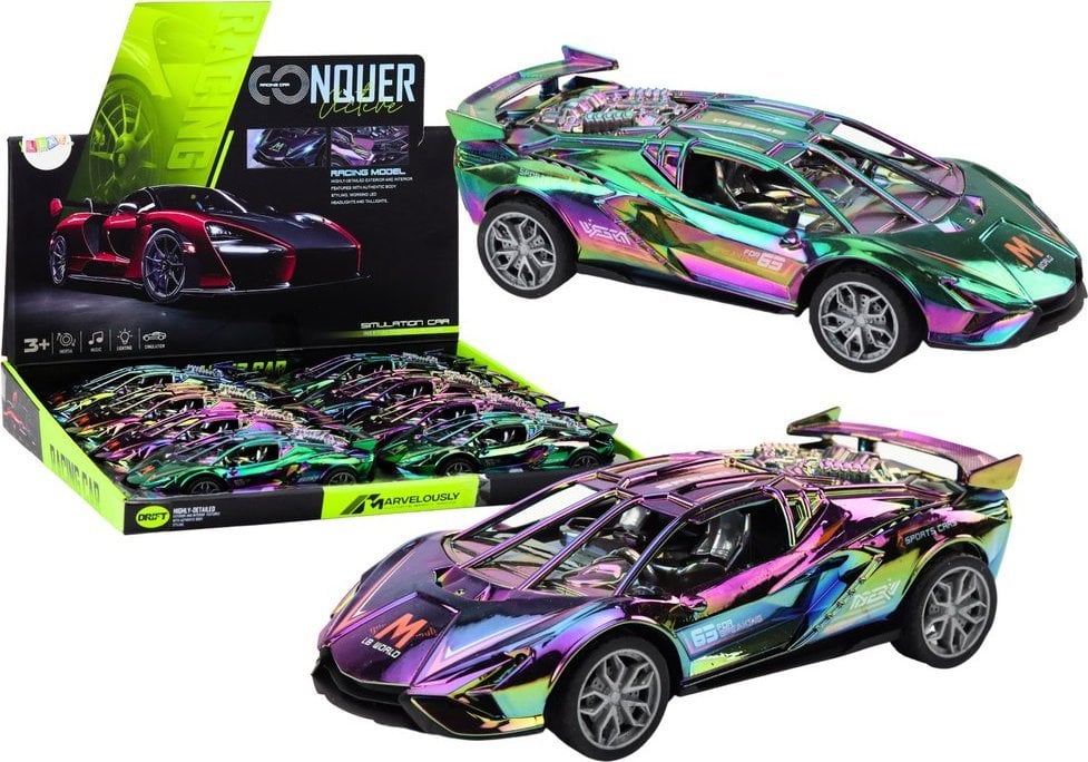 Autko Sportowe Światła Dźwięki Kolorowe Kameleon