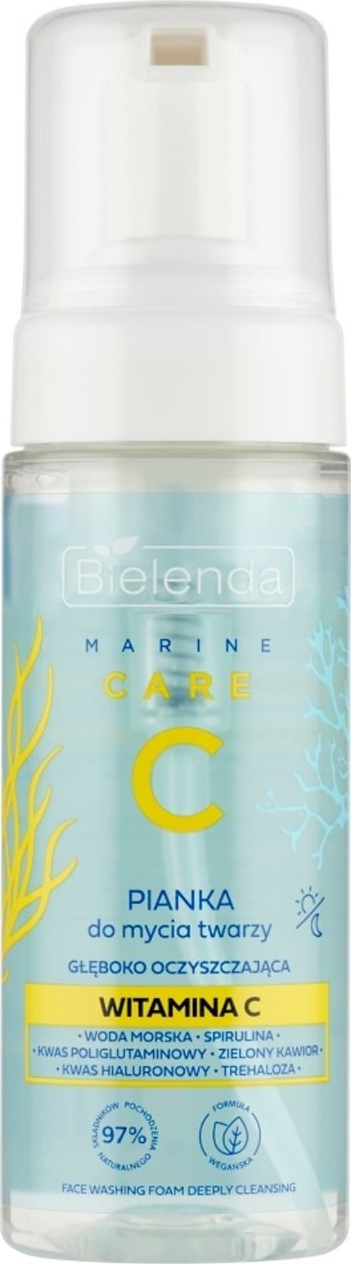 Bielenda Marine Care C Pianka do mycia twarzy głęboko oczyszczająca - Witamina C 150ml