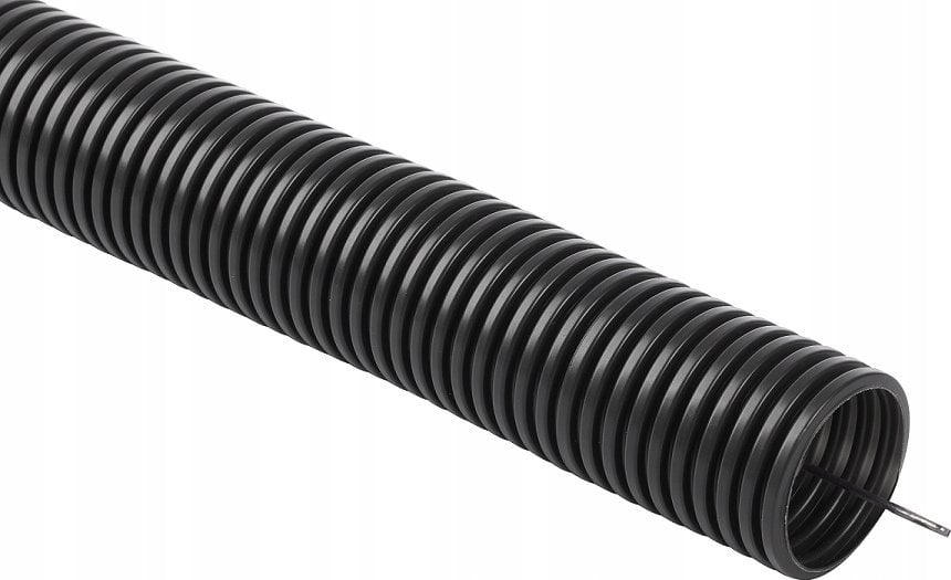 STASIŃSKI Rura instalacyjna giętka karbowana, peszel PVC, UV, 320N z pilotem 32/26 25m