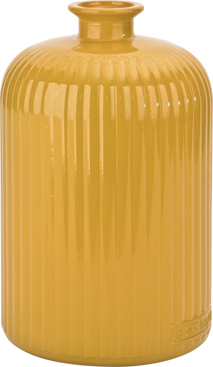 San Miguel Wazon szklany 23 cm żółty San Miguel recykling