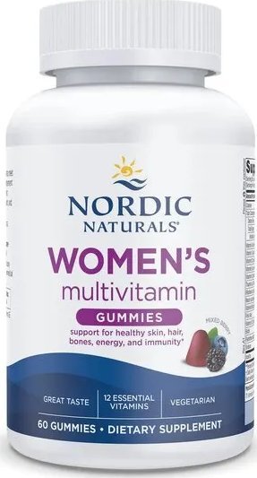 Nordic naturals Nordic Naturals - Women's Multivitamin Gummies, Mixed Berry, 60 żelek