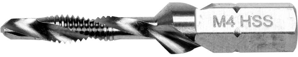 Yato `Wiertło-gwintownik M2 HSS, M4 HEX 1/4", dł. 39 mm