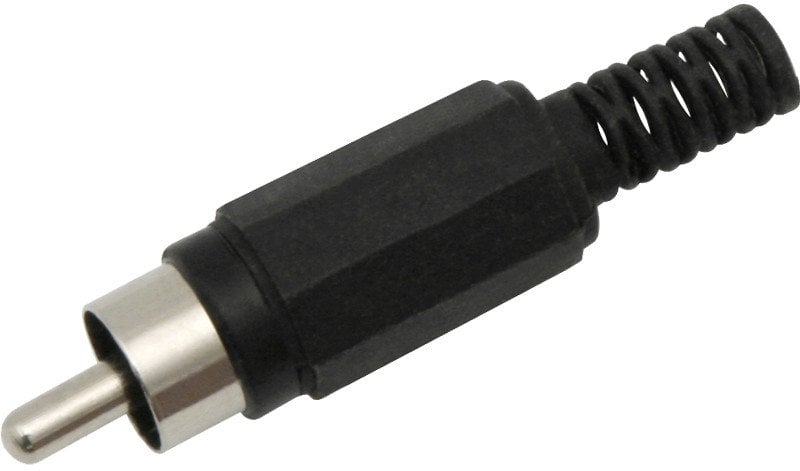 1021# Wtyk rca cinch czarny