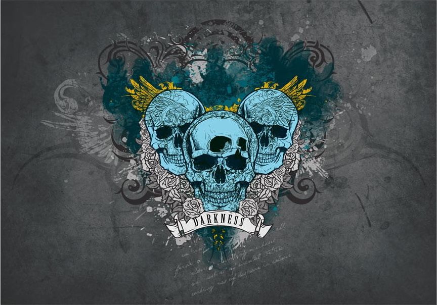 DecoNest Fototapeta - Darkness - 100X70