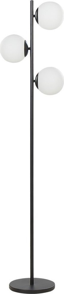 Lampa podłogowa Beliani Lampa podłogowa metalowa czarna WADI