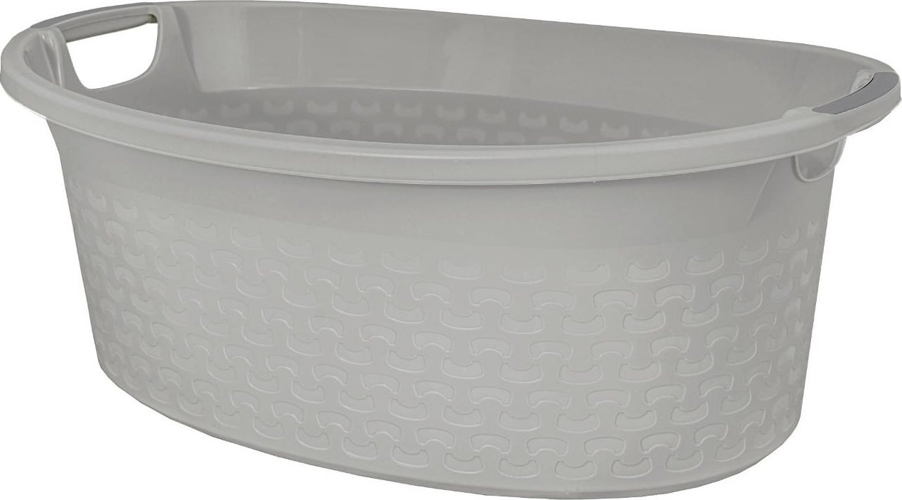 Miska wanienka z uchwytami Branq Cotton 40L jasny szary