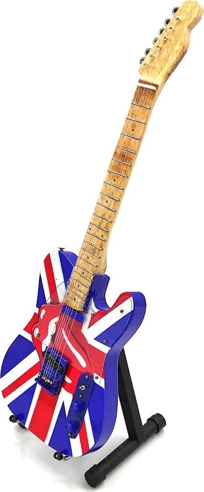 Mini gitara Rolling Stones - Keith Richards - UK&Tongue, skal 1:4; MGT-2301B