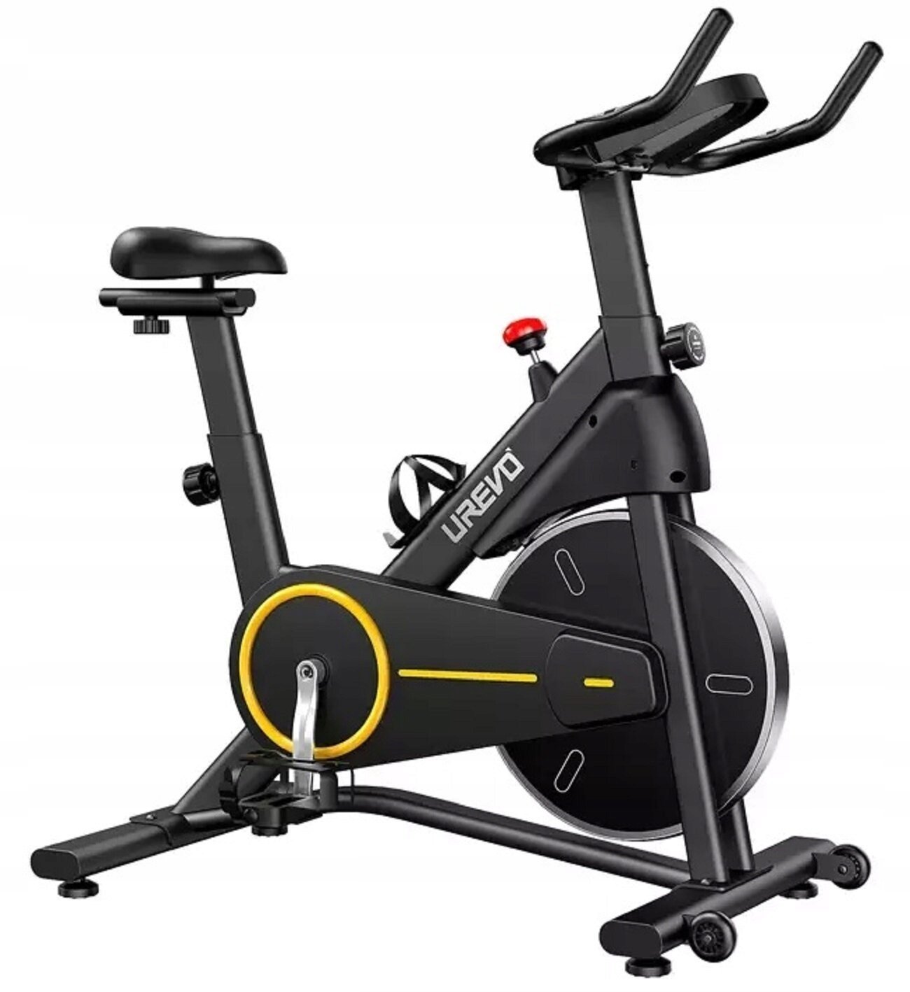 Rower stacjonarny Urevo Rower treningowy T1 (czarno-żółty)