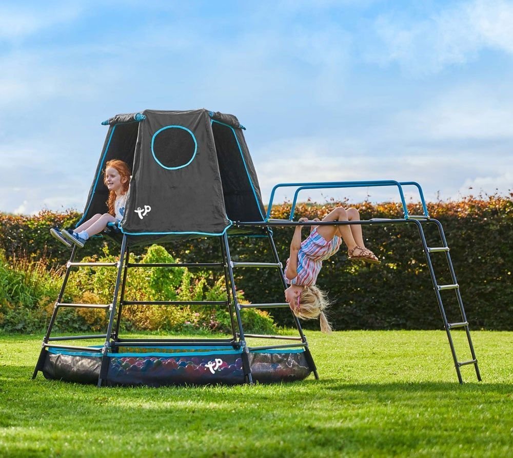 TP Toys Stalowa drabinka explorer czarna 306x208x201 cm