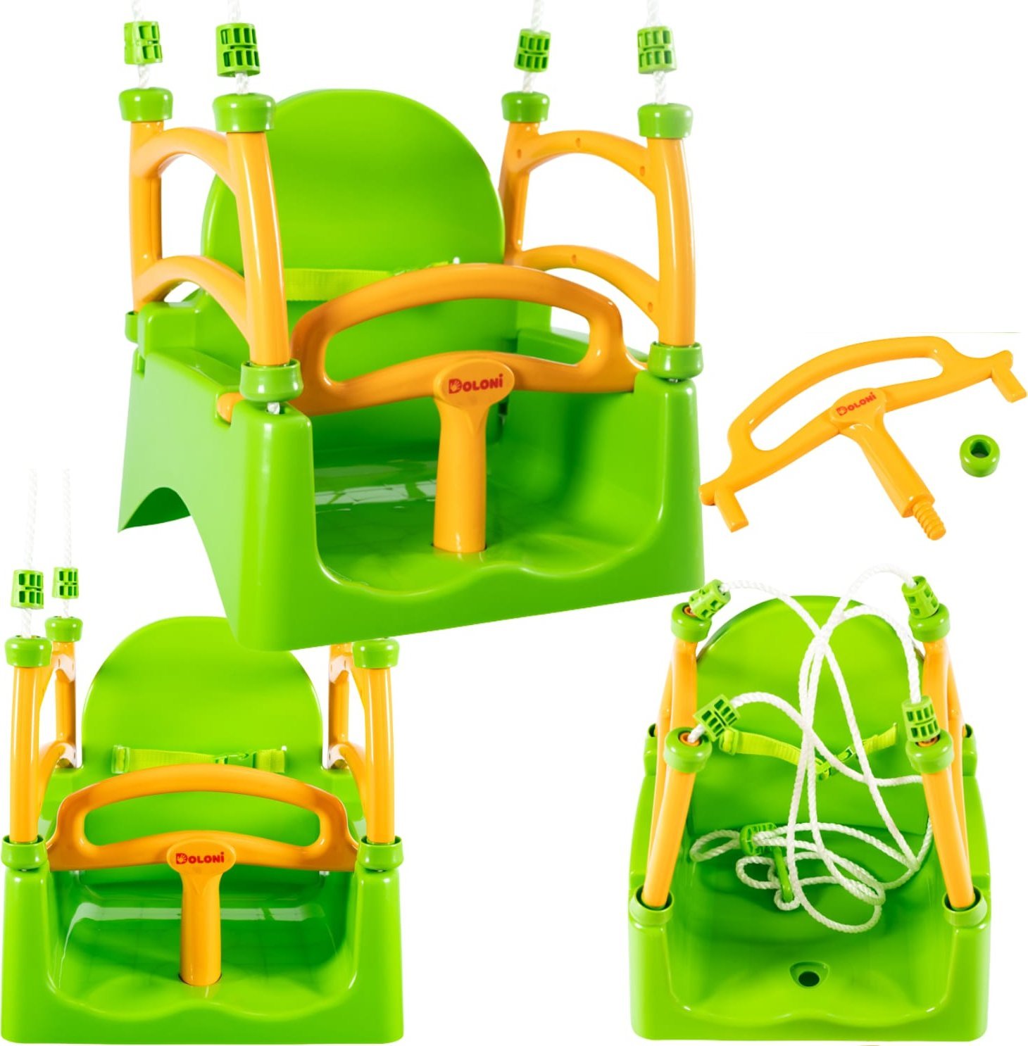 Huśtawka Ogrodowa Wisząca Regulowana Barierki Składana Zabawka Dla Dzieci0152/1