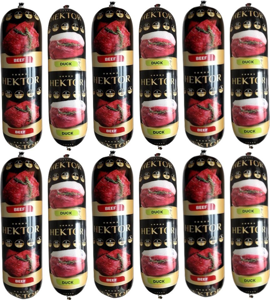 Hektor Karma Premium Hektor baton dla psa z kaczką i wołowiną 20x900g