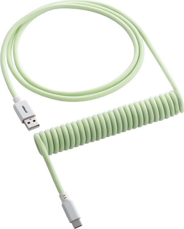 Kabel USB CableMod USB-C - USB-A 1.5 m Limonkowy (CM-CKCA-CW-LGW150LGW-R)