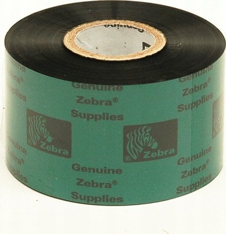 Zebra Resin Ribbon, 40mmx450m (1.57inx1476ft), 5095; High Performance, 25mm (1in) core, 6/box