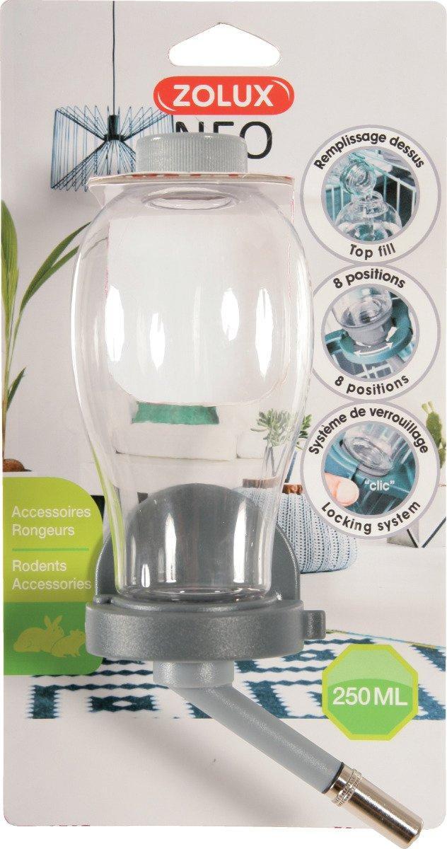 Zolux Poidełko dla gryzoni napełniane od góry 250 ml szary
