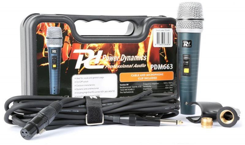 Mikrofon dynamiczny Power Dynamics PDM663 one size