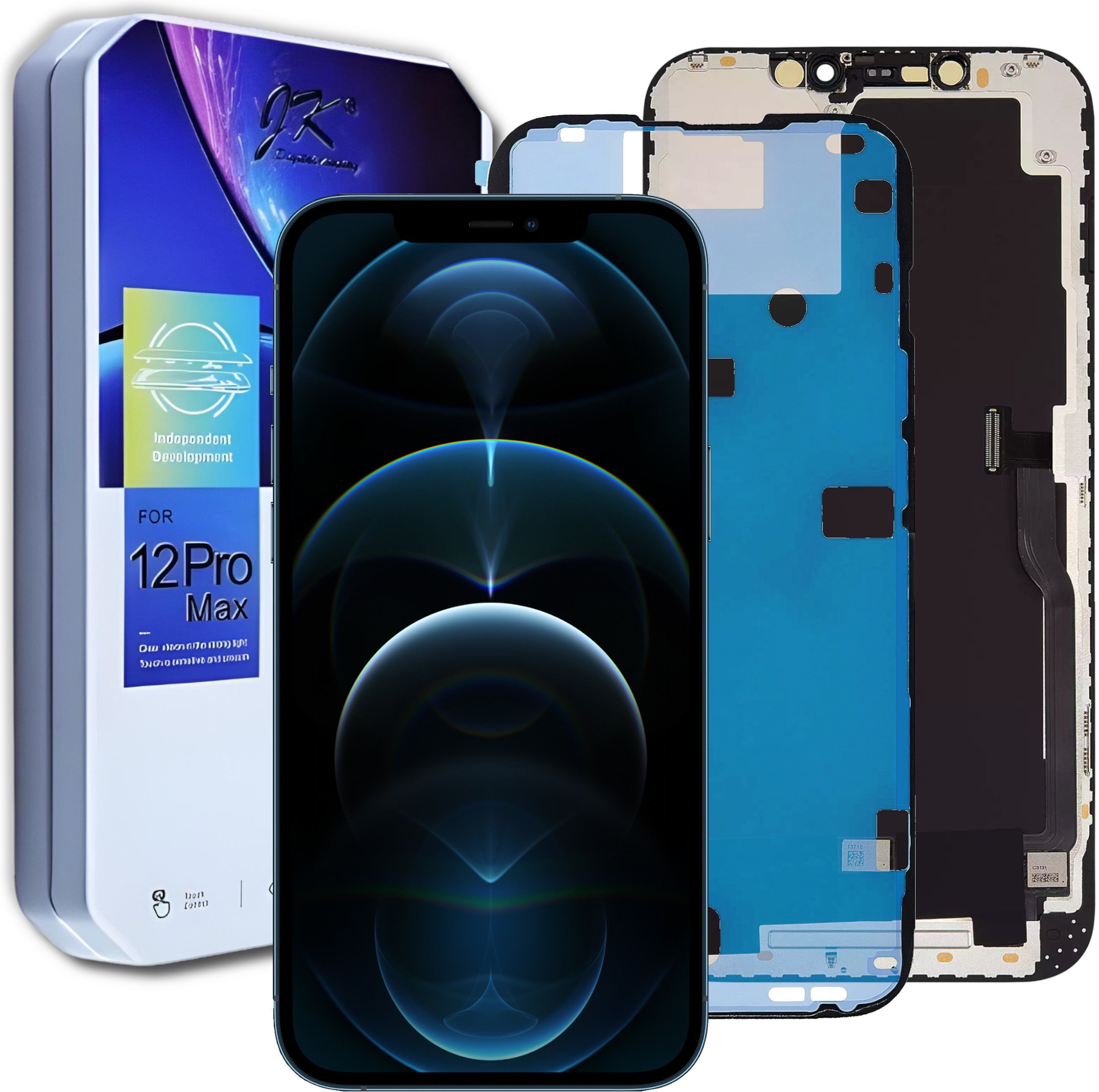 Wyświetlacz do iPhone 12 Pro Max LCD Ekran + Uszczelka Incell wersja JK