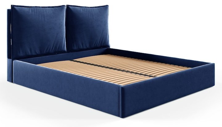 Łóżko 200x200 z pojemnikiem , metalowy stelaż GLAM riviera 81