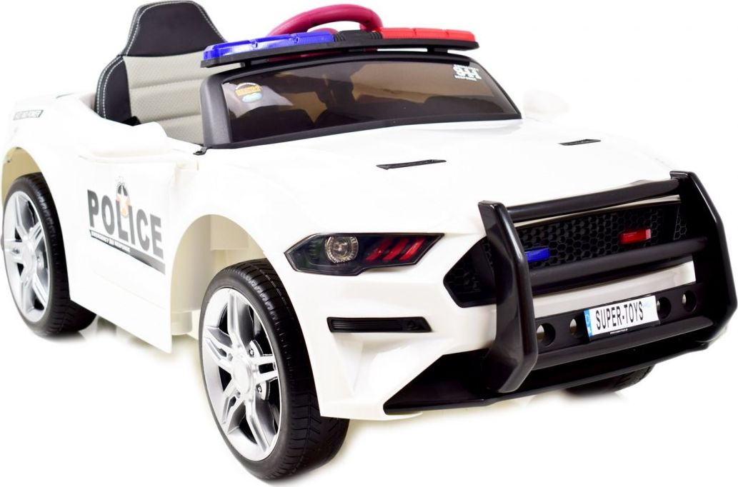 Super-Toys AUTO POLICJA, DŹWIĘKI, MIĘKKIE KOŁA EVA, MIĘKKIE SIEDZENIE/BBH0007
