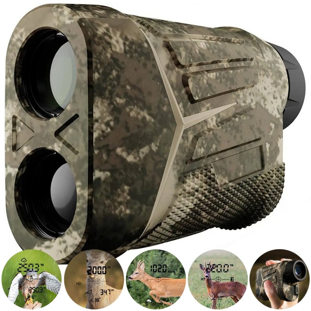 DALMIERZ LASEROWY LORNETKA GOLFOWA LUNETA MYŚLIWSKA POLOWAŃ x7 ZASIĘG 800m