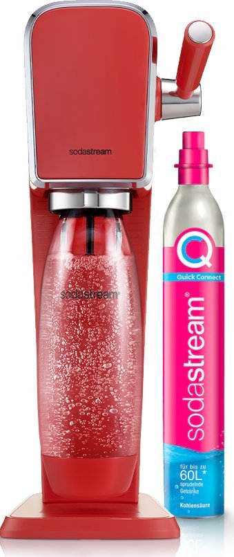 Saturator Sodastream Art + 1 butelka + gaz Czerwony