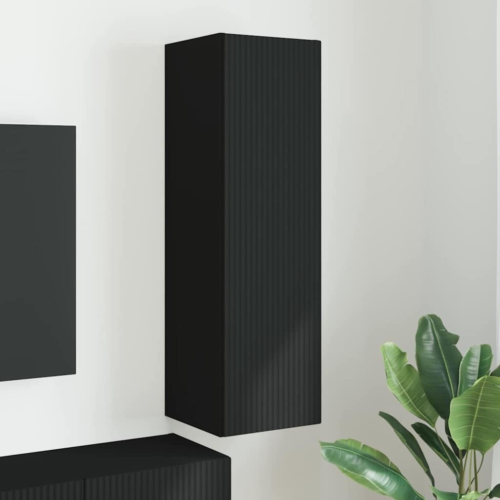 vidaXL Szafka pod telewizor czarny 30 x 31 x 100 cm