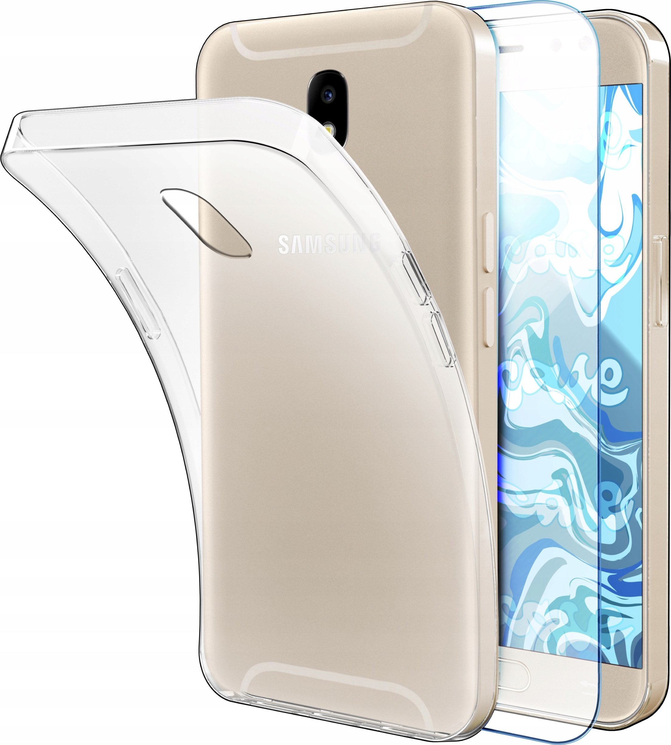 Hello Case ETUI DO SAMSUNG J5 2017 J530 OBUDOWA CASE SILIKON SLIM POKROWIEC SZKŁO 9H