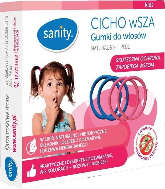 Sanity CICHO wSZA Gumki do włosów 1op.(4szt.)