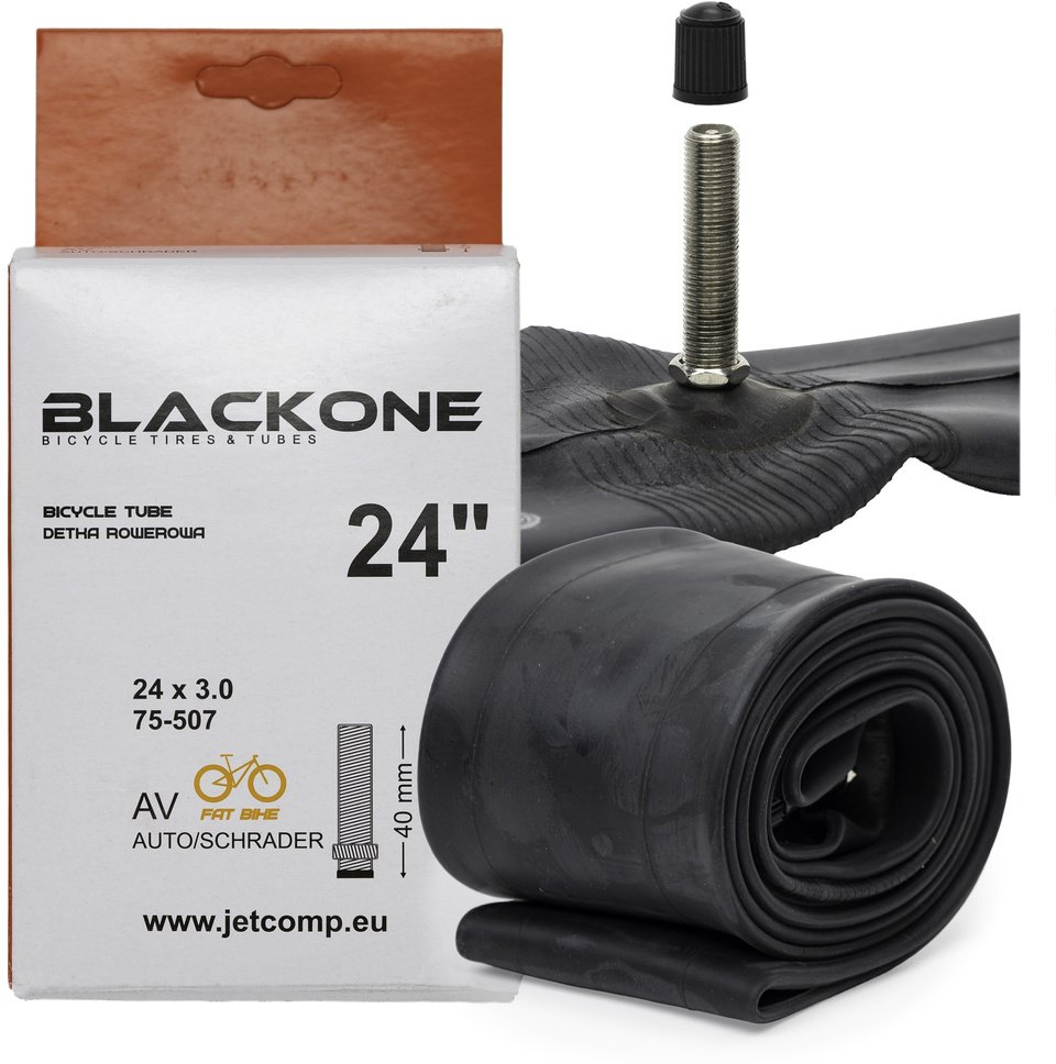 Dętka BlackOne FAT BIKE 24"x3.0, 75-507, AV-40mm, zawór gwintowany