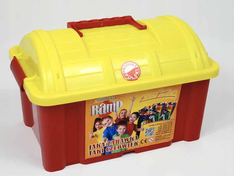 Bamp Słomki BAMP 500 el. - przestrzenne klocki konstrukcyjne