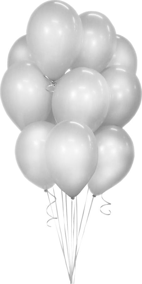 GoDan Balony Beauty & Charm metaliki srebrne 12 10 szt. Godan