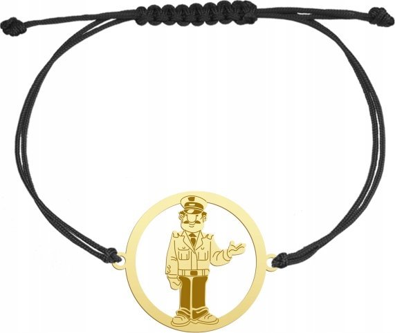 Radziszewska Jewellery Pozłacana Bransoletka POLICJANT GRAWER GRATIS