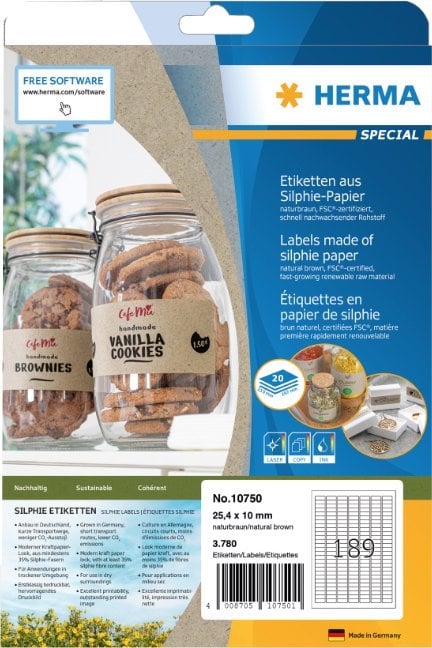 Herma HERMA Etiketten Silphie A4 20 Blatt 25.4x10