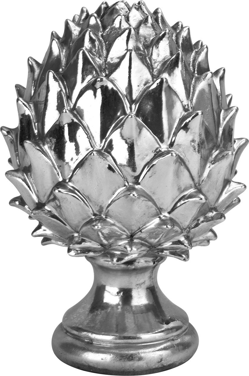 Art-Pol Figurka ozdobna Karczoch H22 cm Srebrny